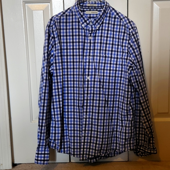 Hawker Rye blue long sleeve button down size large - Picture 1 of 4